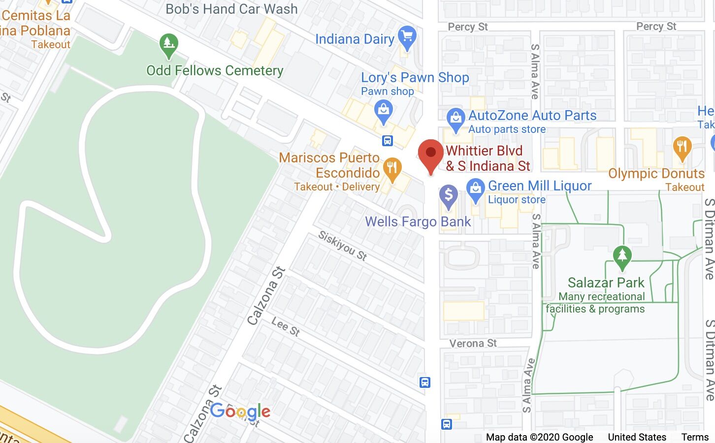 Indiana and Whittier
